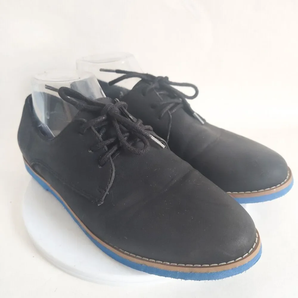 Madden‎ Girl Jacobz Faux Leather Wingtip Oxford Shoes Black 8.5 Lace Up Academia